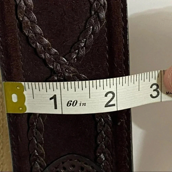Another Line M brown leather 2.5” thick belt - Picture 8 of 9